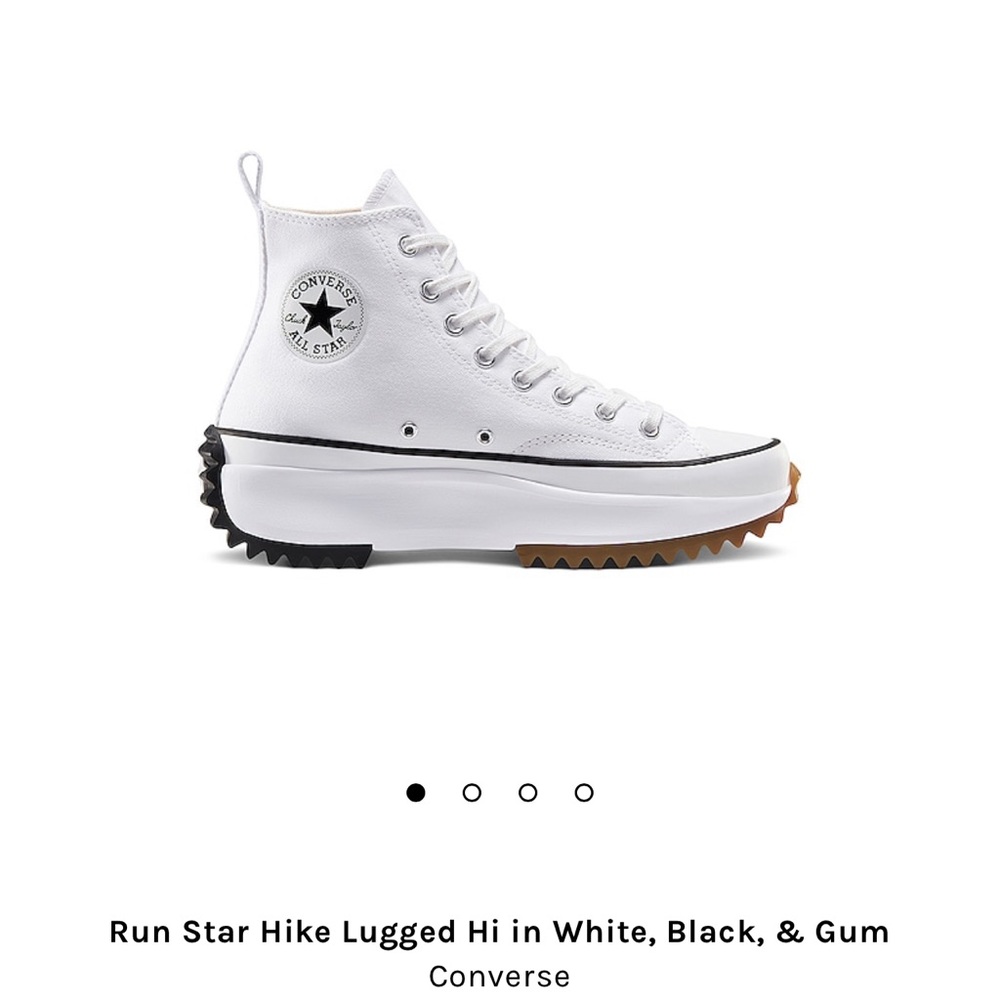 Womens white platform converse
